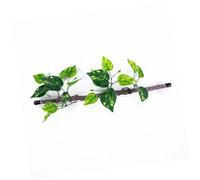 Plantas de reptiles para decoración de hábitat de escalada, ramas con hojas para lagartos, arañas, escondites de serpientes, ramas artificiales, decoración de reptiles