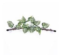 Plantas de reptiles para decoración de hábitat de escalada, ramas con hojas para lagartos, arañas, escondites de serpientes, ramas artificiales, decoración de reptiles