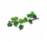 Plantas de reptiles para decoración de hábitat de escalada, ramas con hojas para lagartos, arañas, escondites de serpientes, ramas artificiales, decoración de reptiles