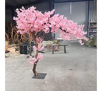 Plantas de simulación de árboles de Cerezo Artificial japonés Plantas de simulación de durazno de melocotón Deseos árboles Falsos Eventos de Boda de Flores de Seda Restaurante Restaurante Centro