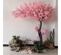 Plantas Decorativas Artificial Árboles Artificiales De Flor De Cerezo Al Aire Libre, Árbol De Flor De Melocotón De Simulación, Flor De Seda Falsa De Sakura,(1.8x1m/5.9x3.2ft)