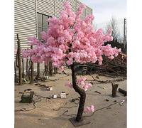 Plantas Decorativas Artificial Árboles De Cerezo Artificiales con Tronco De Madera Maciza, Réplica De Hojas Grandes Y Realistas, Plantas Artificiales Altas(1m/3.28ft)