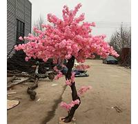 Plantas Decorativas Artificial Plantas De Imitación En Flor De Cerezo Grande Y Melocotonero Artificial Denso con Tronco De Madera Maciza, For Bodas,(1m/3.28ft)