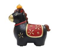 Plantas en maceta de vegetación, fusión de decoración moderna, material de resina, maceta de autorriego, maceta, elegante figura de caballo, para el hogar, oficina, escritorio