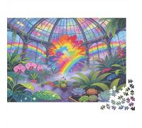 Plantas exóticas del Invernadero Victoriano Puzzle De Madera Impermeable DIY Puzzles De 1000 Piezas Regalos para Adultos Imposible Rompecabezas Decoración del Hogar