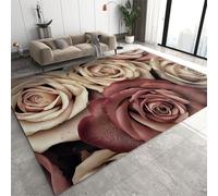 Plantas Flores 3D Impreso Moquetas Antideslizante Alfombra Área,3D Ilusión Óptica Alfombras Suave Franela Alfombra De Suelo Salón Dormitorio Throw Runner Rugs Perfil Bajo Alfombrillas P /2592415273316