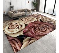 Plantas Flores 3D Impreso Moquetas Antideslizante Alfombra Área,3D Ilusión Óptica Alfombras Suave Franela Alfombra De Suelo Salón Dormitorio Throw Runner Rugs Perfil Bajo Alfombrillas P /8945686711665