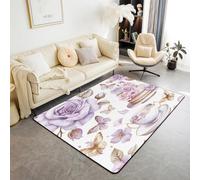 Plantas Flores 3D Impreso Moquetas Antideslizante Alfombra Área,3D Ilusión Óptica Alfombras Suave Franela Alfombra De Suelo Salón Dormitorio Throw Runner Rugs Perfil Bajo Alfombrillas P /1447370881188
