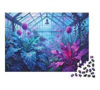 Plantas Invernadero Puzzle de 1000 Piezas Papel para Adultos Juego de Puzzle Colores Sueño Familia Relajante Decoración Regalo 70x50cm/1000pcs 70x50cm/1000pcs