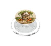 Plantas Jardinero Botánico Floral Divertido Conejo Kawaii Zanahoria PopSockets PopGrip para MagSafe