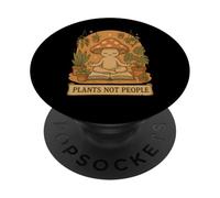 Plantas No Personas Cottagecore Mushroom Meditación Jardín Diversión PopSockets PopGrip Adhesivo