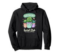 Plantas suculentas Kawaii de cactus divertidas del Social Club Sudadera con Capucha