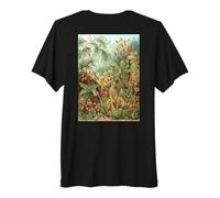 Plantas Tropicales Coloridas Vintage en Jungle Paradise Garden Camiseta Premium