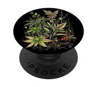 Plantas y cogollos de cannabis, cáñamo de 420 semillas, sativa, indica, Pothead PopSockets PopGrip Adhesivo