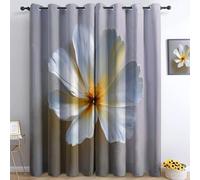 Plantas Y Flores 3D Elegantes Cortinas de Regalo para Nueva Casa 280 x 300 cm Caqui - Cortinas Opacas Elegantes y Prácticas, Set de 2 Paneles Ideal para Bodas, Cumpleaños o Mudanzas