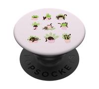 Plantas y Gatos introvertido Gato mamá PopSockets PopGrip Adhesivo