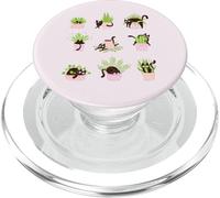 Plantas y Gatos introvertido Gato mamá PopSockets PopGrip para MagSafe