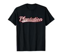 Plantation Florida Everglades Vintage Varsity Distressed Camiseta