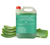 PLANTAWA Champú Aloe Vera para Perros 5L | Sin Alérgenos ni Parabenos, 100% Vegano | Acción Anti Irritaciones y Anti Eczemas, Ideal para Champú Perros Dermatitis, Piel Atópica y Pelo Blanco.