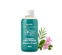 PLANTAWA Champú para Perros Citronela y Geraniol 300 ml | Cuidado del Pelo y la Piel Sensible | pH Neutro Hidratante Natural | Apto Todas Las Razas | Uso Frecuente | Fórmula Vegana