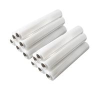 Plantawa Film para Embalaje Industrial y para Paletizar. Pack 12 unidades, Rollo de Papel Film Resistente de Plástico con Alta Elasticidad para Mudanzas y Envíos.