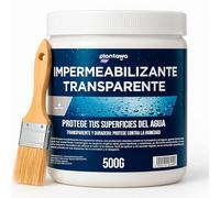 Plantawa Impermeabilizante Transparente 500g | Revestimiento impermeable definitivo, Genera Película Protectora, Resistente al Agua y Humedad, Revestimiento Impermeable para Interiores y Exteriores