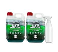 PLANTAWA Pack 2x Limpiador Césped Artificial 2L + Pulverizador | Limpia Césped Artificial y Setos | Pack Ahorro con Aroma Fresco | Limpieza Profunda para Jardines y Terrazas
