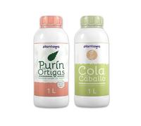PLANTAWA Purín de Ortiga 1L + Cola de Caballo 1L | Solución Natural para Refuerzo y Mantenimiento de Superficies | Acción Eficaz y Seguro | Fácil Aplicación