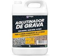 PLANTAWA Resina fijador de grava 2L | Aglutinante de grava transparente | Pegamento fuerte para piedras de jardín y caminos | Unión duradera | Listo para usar