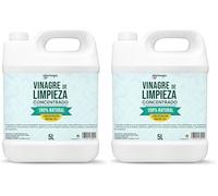 PLANTAWA Vinagre de Limpieza 5L | Concentrado 10º | Limpiador Multiusos Natural y Potente, Antical Eficaz | Desinfecta, Desengrasa y Elimina la Cal de Superficies (Paquete de 2)