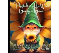 Planted in His Word, Growing in Grace Gnome Notebook - Journal for Adults, Teens, Kids - 120 pages, 7.5 X 9.25"