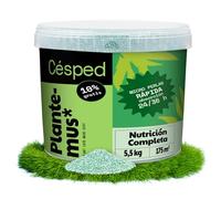 PLANTEMUS Abono Césped Efecto Prolongado NPK (12-11-18) + Micronutrientes, Césped Verde y Duradero, Fertilizante Granulado Perlas Ultrasolubles, 5.5 KG, 175 m²