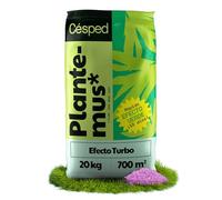 PLANTEMUS Abono Césped Efecto Verde Turbo - Visible 2-4 Días, Verde Intenso 7-9 Días, Fertilizante Nitrogenado, Perfecto Eventos, Tecnología Alemana, 20 KG, 700 m²