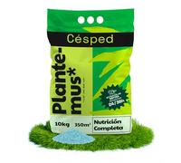 PLANTEMUS Abono Césped Premium Efecto Prolongado para 350 m² Fertilizante NPK (12-11-18) granulado en Perlas Ultrasolubles | Nutrición Completa: Césped Fuerte, Verde y Denso 10 KG