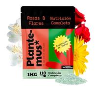 PLANTEMUS Abono Granulado para Rosales 1 kg - Fertilizante NPK 12-11-18 + Micronutrientes, Liberación Controlada, Floración Abundante y Colores Intensos