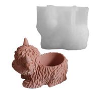 Planter Mold, Highland Cow Resin Casting Planter Silicone Molds, Reusable Craft Supplies for Flower Pot Making, Epoxy Resin, Wax, Clay Projects, Jewelry Box, Home Decor, Candy Jar
