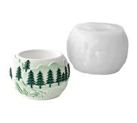 Planter Molds For Ceement - Silicona 9,5 x 9,4 x 6,5 cm | 3D Train Relief Candle Holder Mold, Easy Demolding For Plaster, Epoxy Resin, Artists, Students, Teachers, Creative Workshops And Art Events