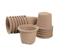 Planter Nursery Pots - 50-Pack Breathable Plant Cups, Potting and Transplanting Set | Gardening Accessory For Flower Beds Vegetable Greenhouse Outdoor Plant Cultivation Application