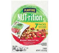 PLANTERS NUT-rition - Mezcla saludable para el corazón con nueces, caja de 7.5 onzas (contiene 7 bolsas individuales), aperitivo para llevar, bocadillo de trabajo, refrigerio escolar y aperitivo de