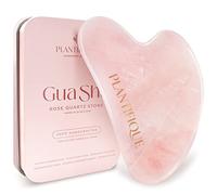 PLANTIFIQUE Gua Sha de Cuarzo Rosa Auténtico - Masajeador Facial Antiarrugas para Tonificar la Piel - Guasha Facial Piedra Natural