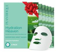 PLANTIFIQUE Mascarilla Facial Coreana - 5 Unidades con Aloe Vera, Ácido Hialurónico y Ceramida NP - Hidratante y Calmante - Korean Daily Face Mask