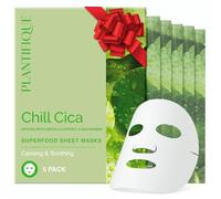 PLANTIFIQUE Mascarilla Facial Coreana - 5 Unidades con Centella Asiática, Niacinamida y Ácido Hialurónico - Hidratante y Calmantes - Korean Daily Face Mask