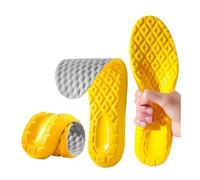 Plantilla 4D de alta elasticidad deportiva con absorción de impactos para hombres y mujeres, zapatillas de espuma viscoelástica, para correr, cuidado de los pies, zapatos de masaje, plantillas para