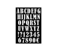 Plantilla A3 - ARTEMIO - Alfabeto Chif Signo - Plástico - 29,7 x 42 cm - Mixto