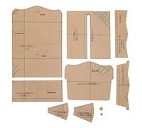 Plantilla Acrílica para Billetera Larga, Herramienta Durable Transparente Set de 10 Piezas - Corte Preciso y Artesanía Creativa para Fabricación de Carteras