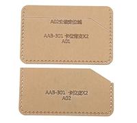 Plantilla Acrílica para Manualidades, Transparente, Resistente, Set para Tarjetero de Cuero y Control de Acceso - Precisión en Corte, Reutilizable, Ideal para DIY y Artesanía