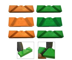Plantilla afiladora de brocas para ángulos de 118° y 135°, guía de polímero resistente al desgaste para amoladoras, herramienta para carpintería y bricolaje