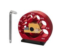 Plantilla ajustable de 8 a 20 mm con cortador de metal para carpintería, taladro eléctrico, clavija de fresado, varilla redonda, herramienta auxiliar de aluminio
