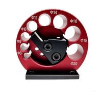 Plantilla ajustable para carpintería, tamaños de agujeros de 8-20 mm y 25-40 mm, para aleación de aluminio CNC con carburo, para fresado de taladro eléctrico y varilla redonda (8 agujeros de 8-20 mm)