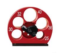 Plantilla ajustable para carpintería, tamaños de agujeros de 8-20 mm y 25-40 mm, para aleación de aluminio CNC con carburo, para fresado de taladro eléctrico y varilla redonda (5 agujeros de 25-40 mm)